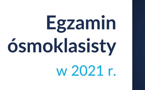Napis Egzamin ósmoklasisty