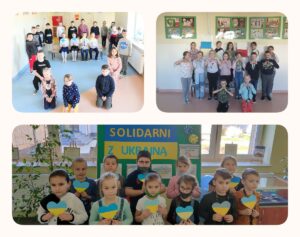 Uczniowie klas I - III - Solidarni z Ukrainą