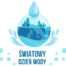 Kula ziemska z kroplą wody oraz napis Światowy Dzień Wody