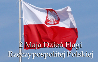 Powiewająca flaga Polski