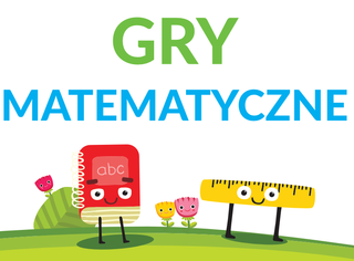 Obrazek Gry matematyczna książka i linijka na trawce