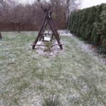 Śnieżna zima - w ogródku