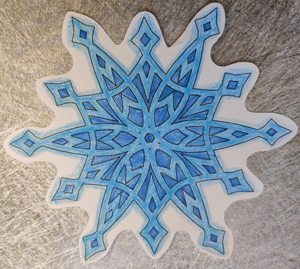 Mandala śnieżynka