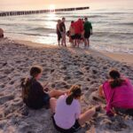 Relaks nad morzem - zachód słońca