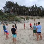 Gra w piłkę na plaży