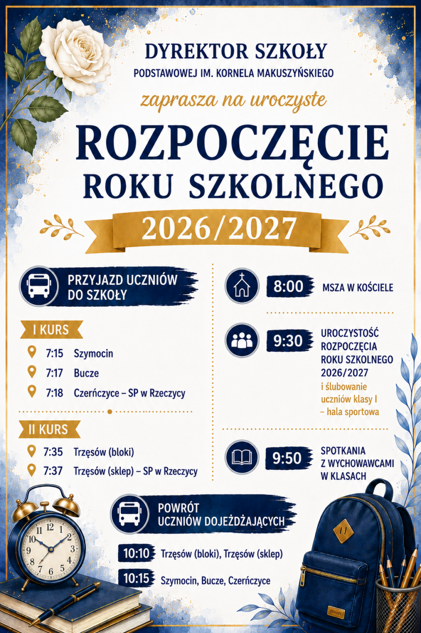 Rozpoczęcie roku szkolonego 2026/2027