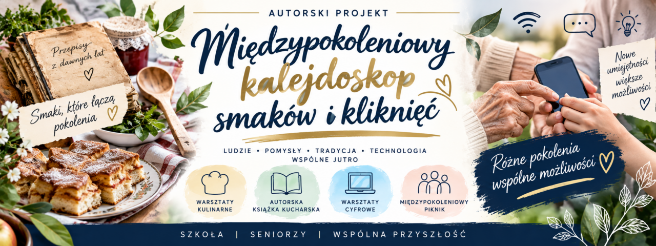 Międzypokoleniowy finał projektu „Międzypokoleniowy kalejdoskop smaków i kliknięć”